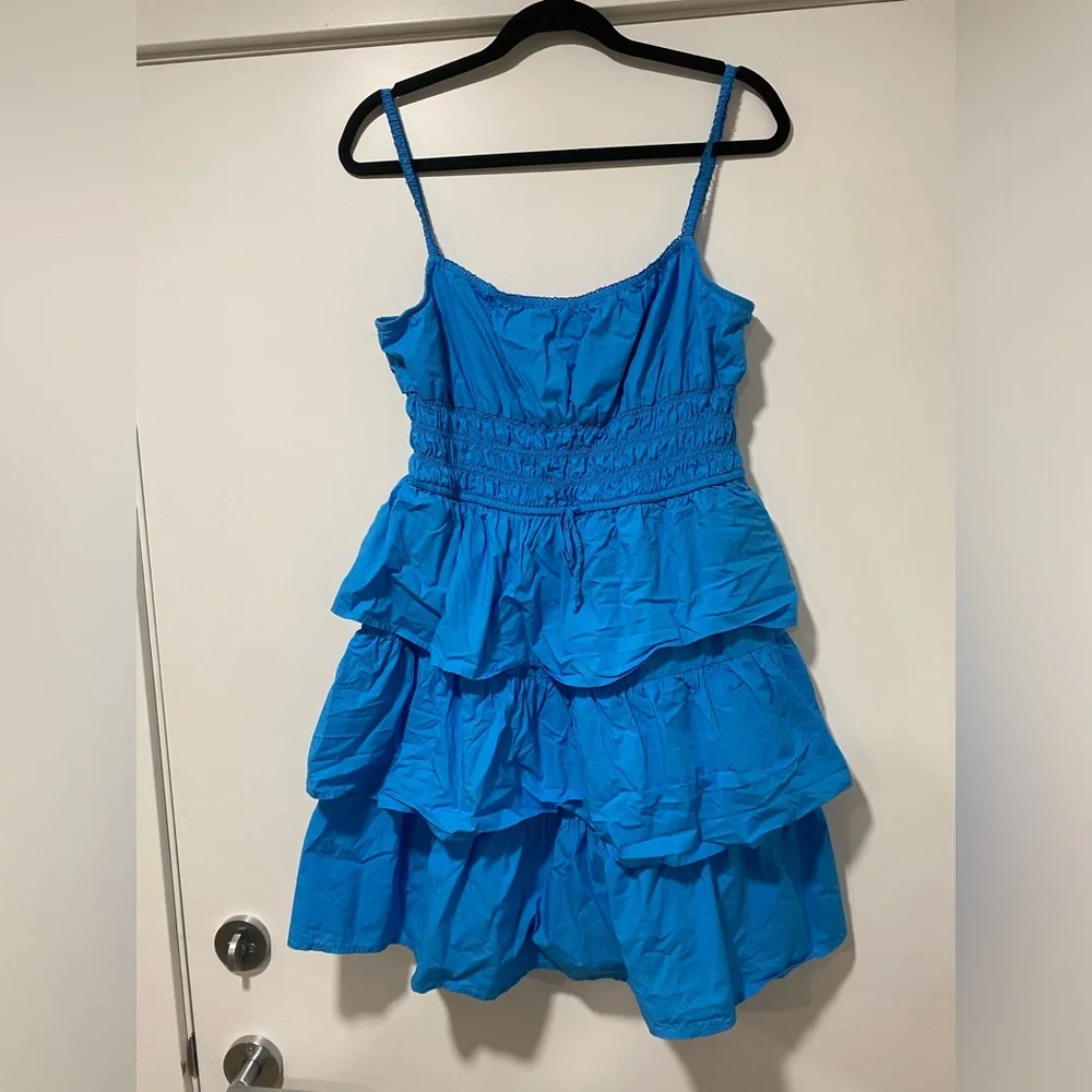 Wilfred Blooming Poplin Dress in Blue - Picture 2 of 8